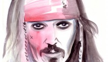 Jack Sparrow Watercolour